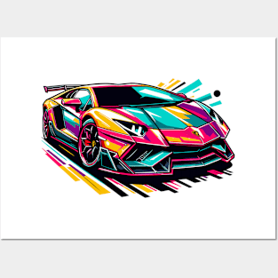 Lamborghini aventador Posters and Art